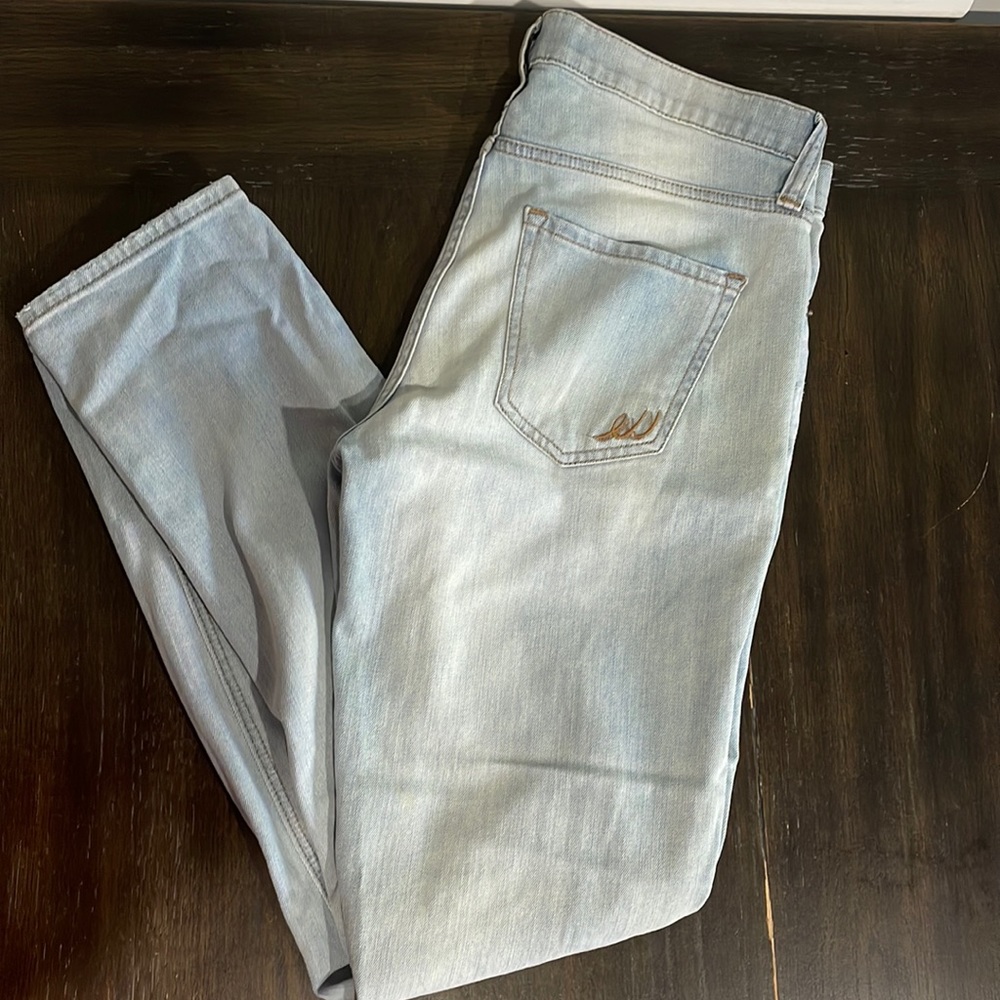 Express Light wash Destroyed GirlFriend Jeans